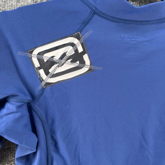 Billabong Rashguard Swim Shirt Boys Youth Large Blue Short Sleeve Surf Swim - Picture 9 of 9